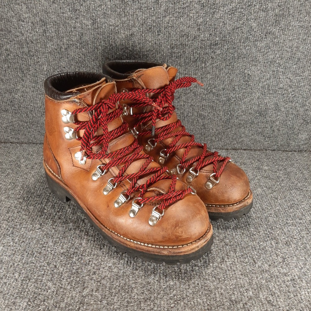 Vintage Dexter Hiking Boots W198-2 8.5 M Brown Mens Leather Vibram USA